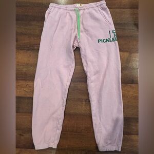 The Rally Club Unisex Royal Pickleball Pink Sweatpants Size Medium